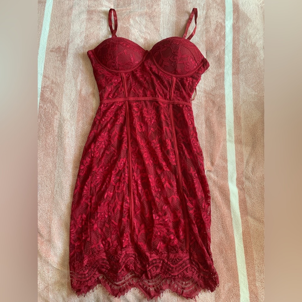 Fashion Nova Mini Lace Dress